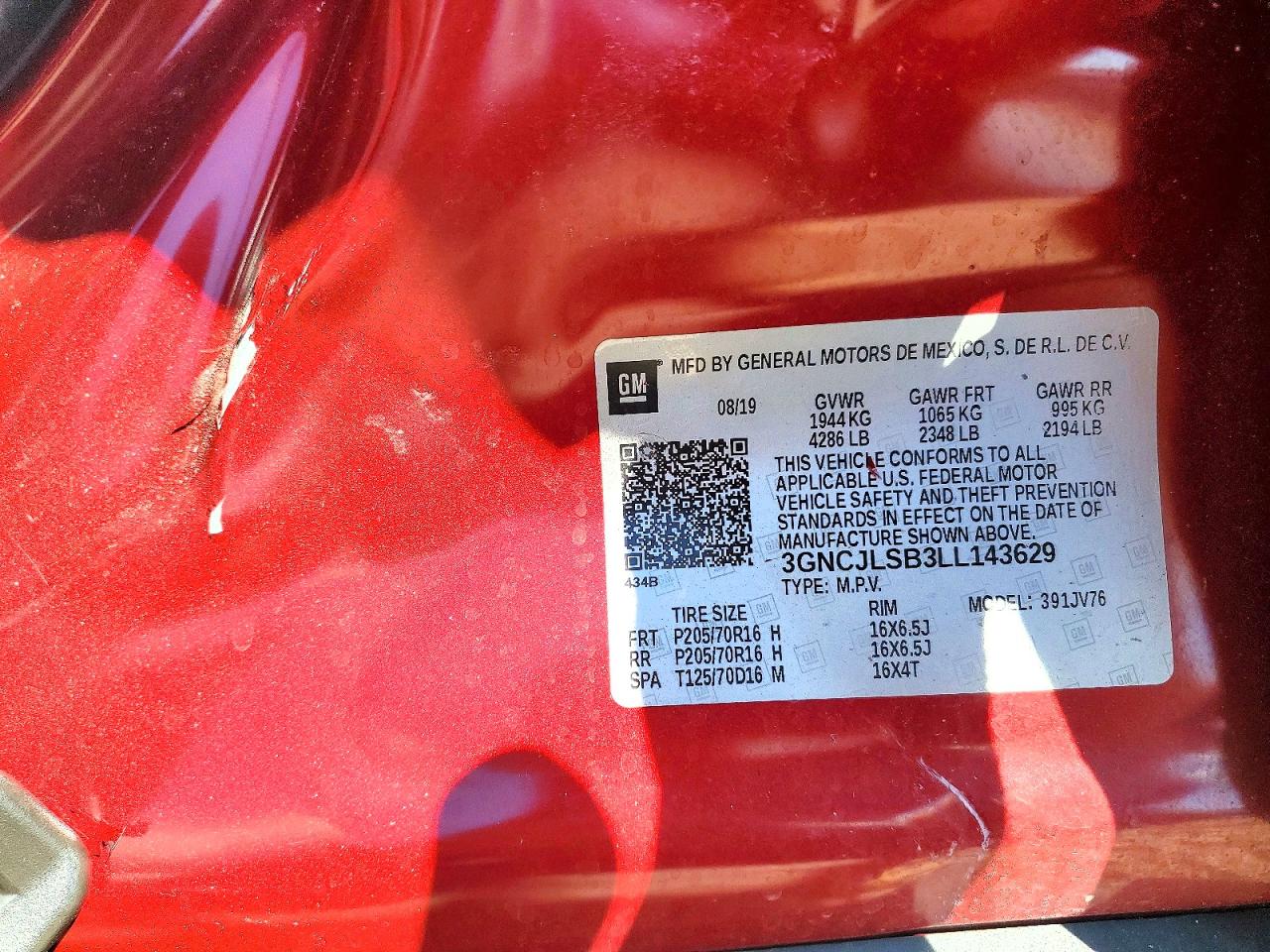 2020 CHEVROLET TRAX 1LT photo 37