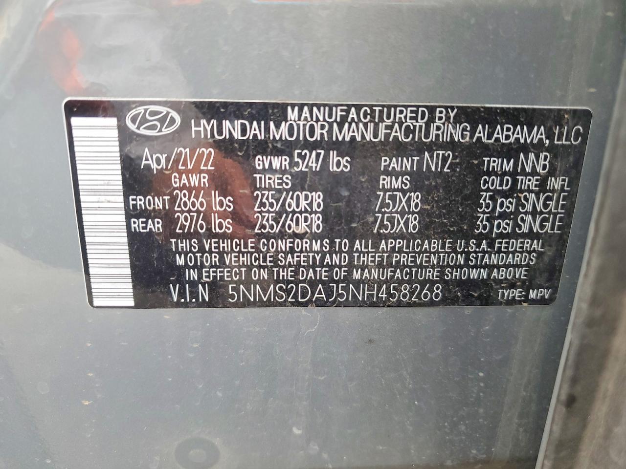 2022 HYUNDAI SANTA FE SEL photo 13
