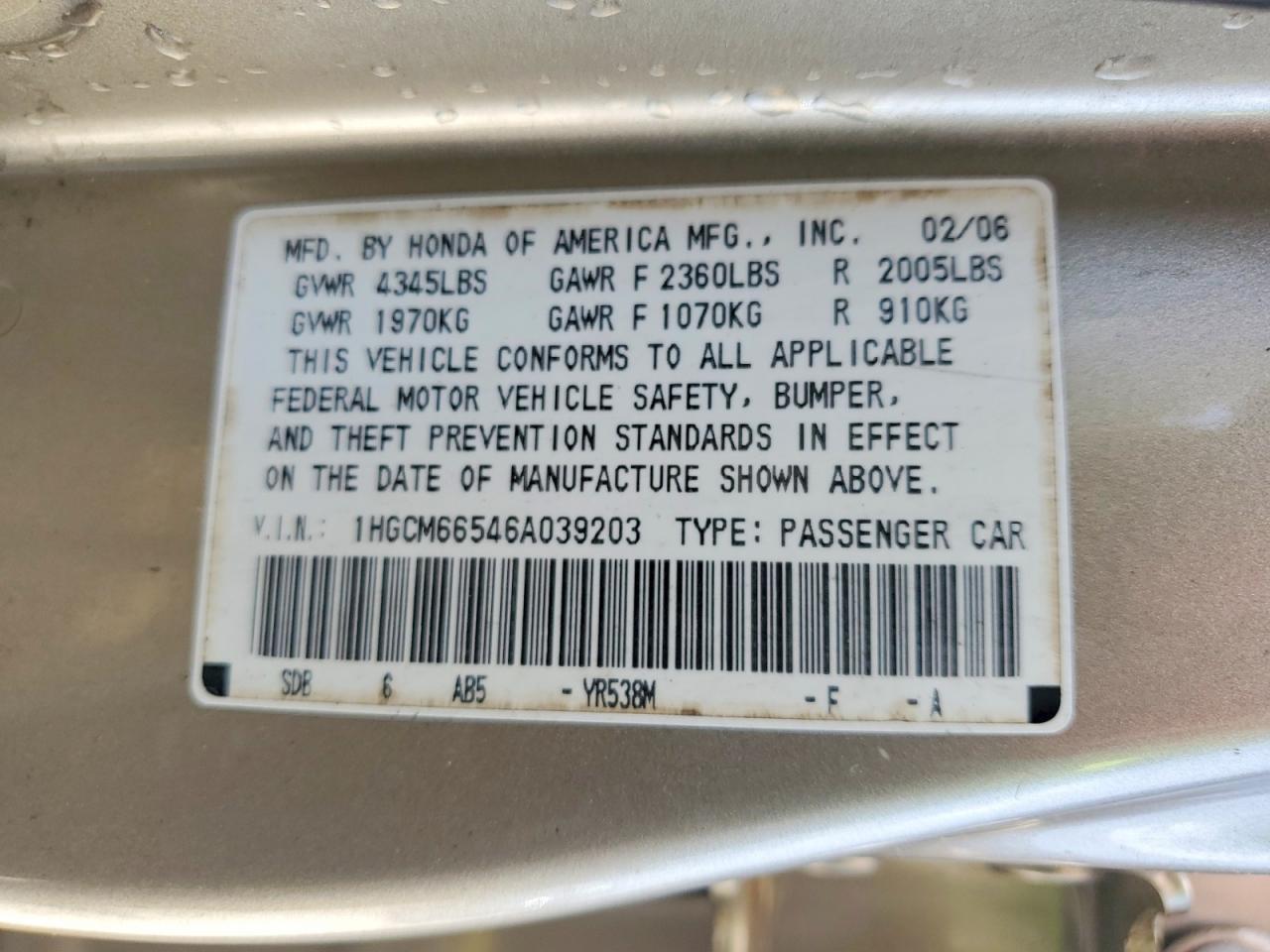 2006 HONDA ACCORD photo 23