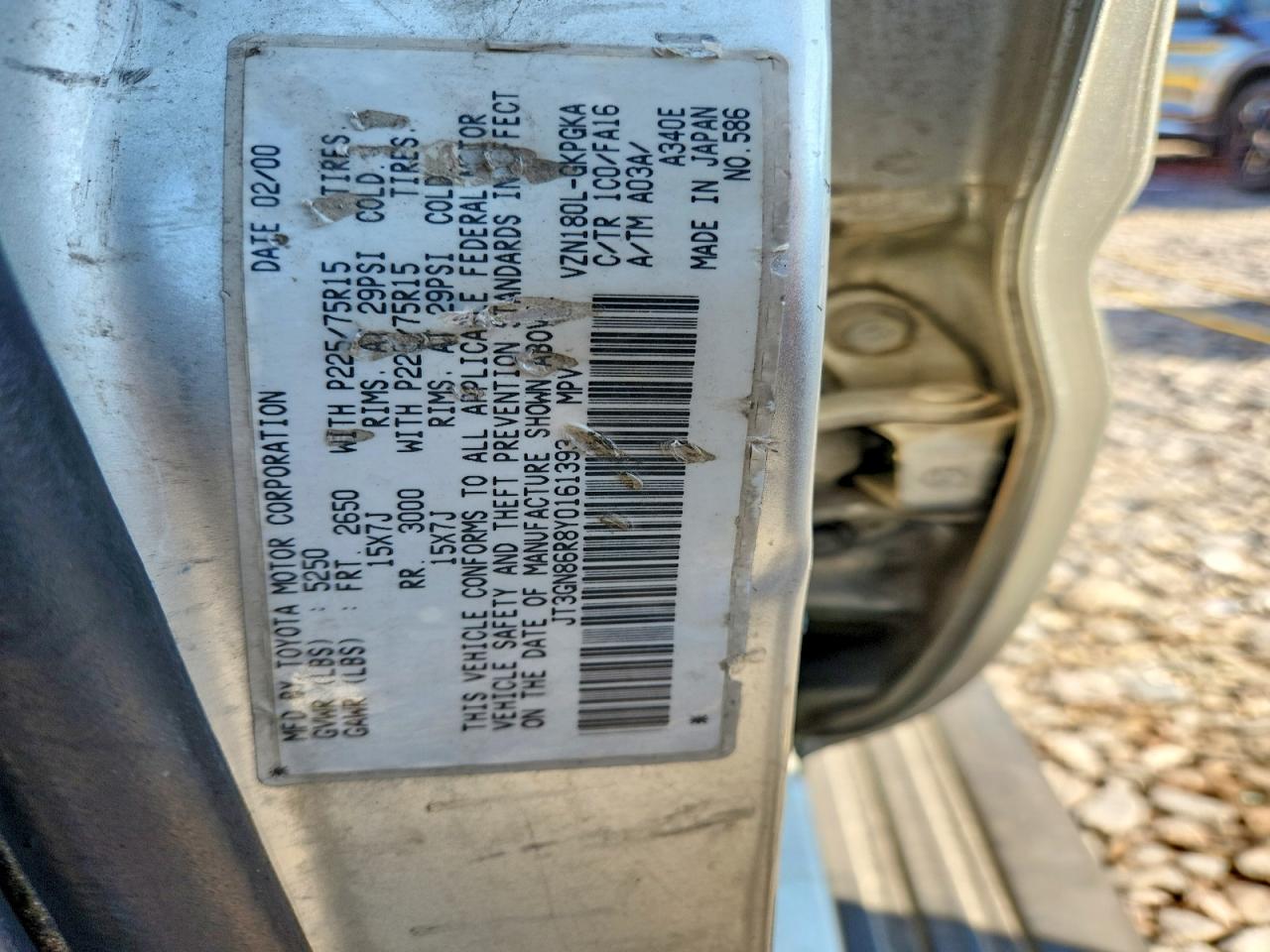 2000 TOYOTA 4RUNNER SR5 photo 25