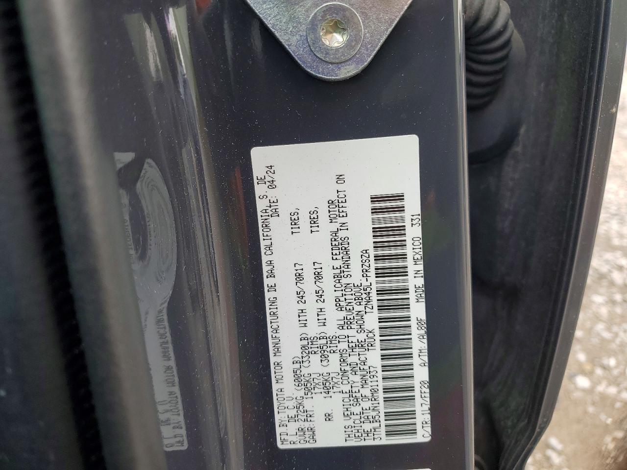 2024 TOYOTA TACOMA SR5 photo 23