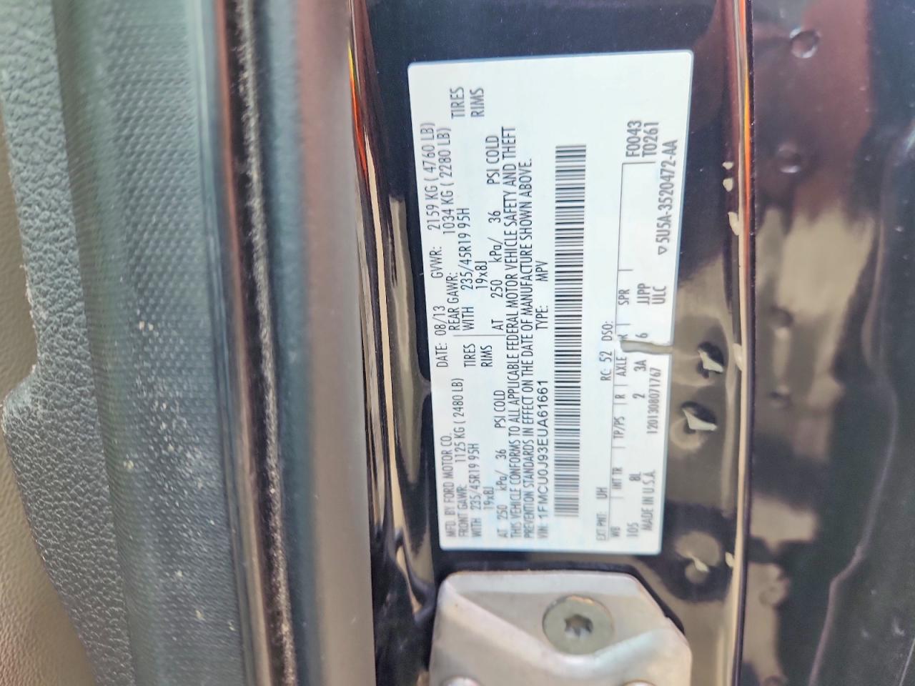 2014 FORD ESCAPE TITANIUM photo 37