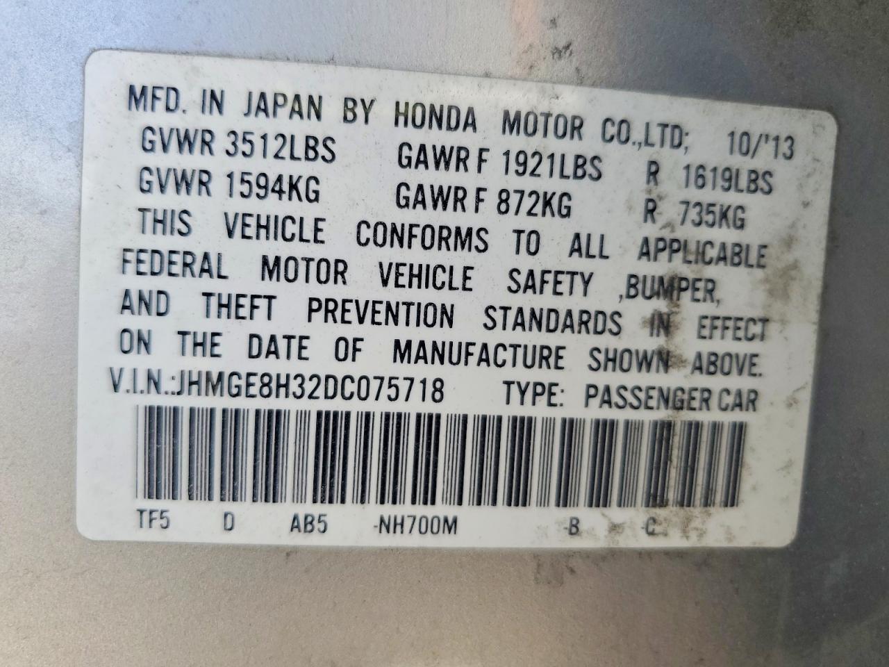 2013 HONDA FIT photo 25