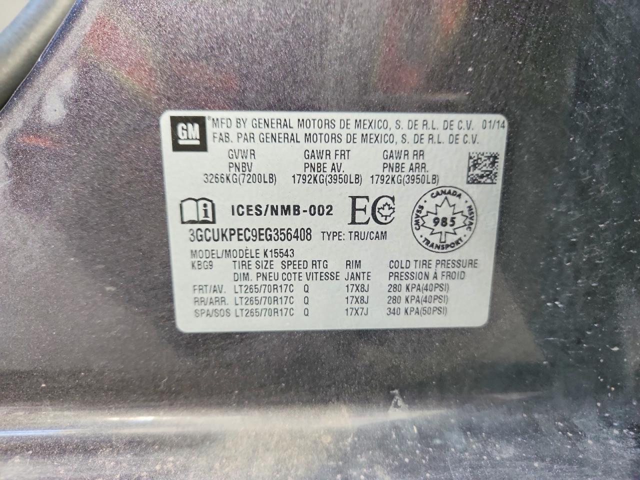 2014 CHEVROLET SILVERADO K1500 photo 12