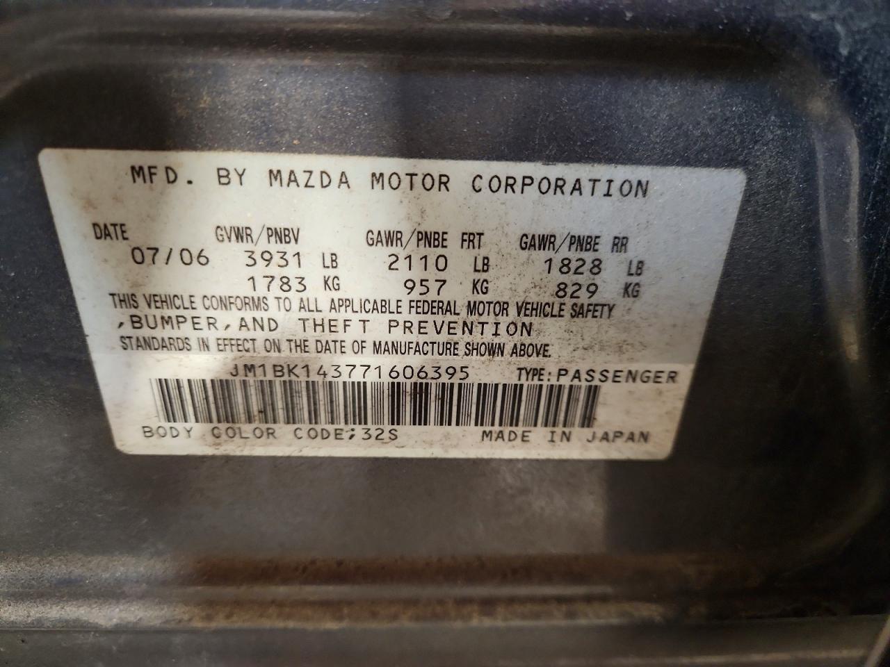2007 MAZDA 3 HATCHBACK photo 34