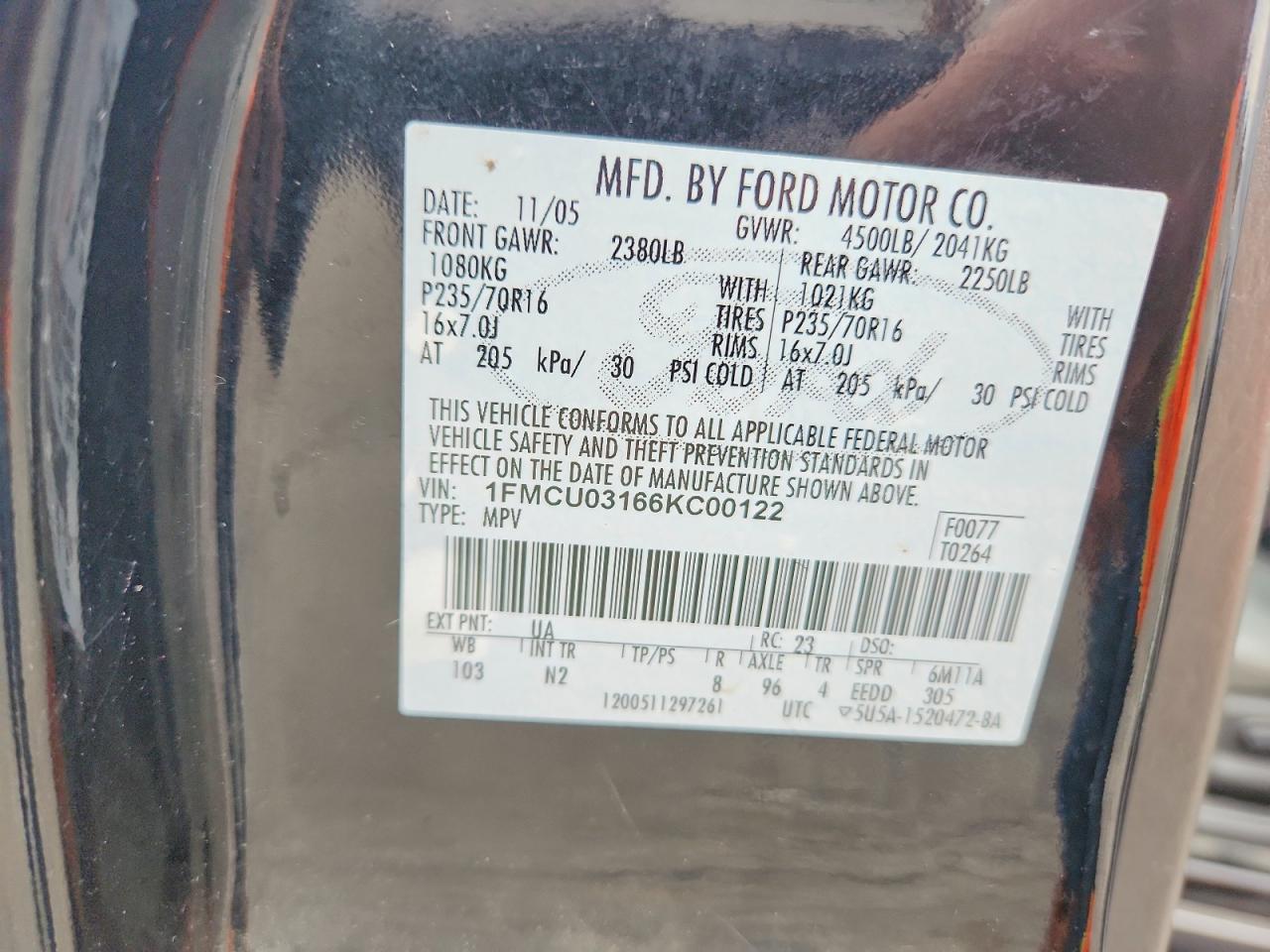 2006 FORD ESCAPE XLT photo 37