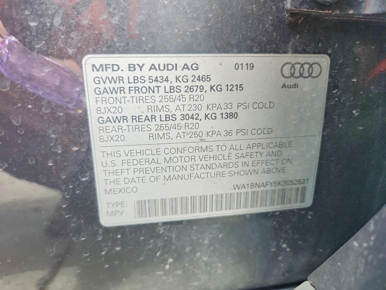2019 AUDI Q5 PREMIUM PLUS photo 25