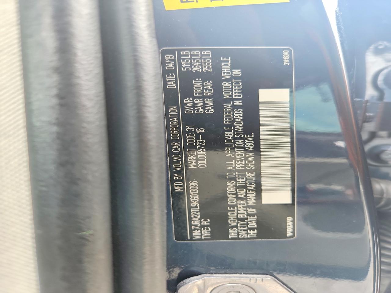 2019 VOLVO S60 T6 INSCRIPTION photo 45