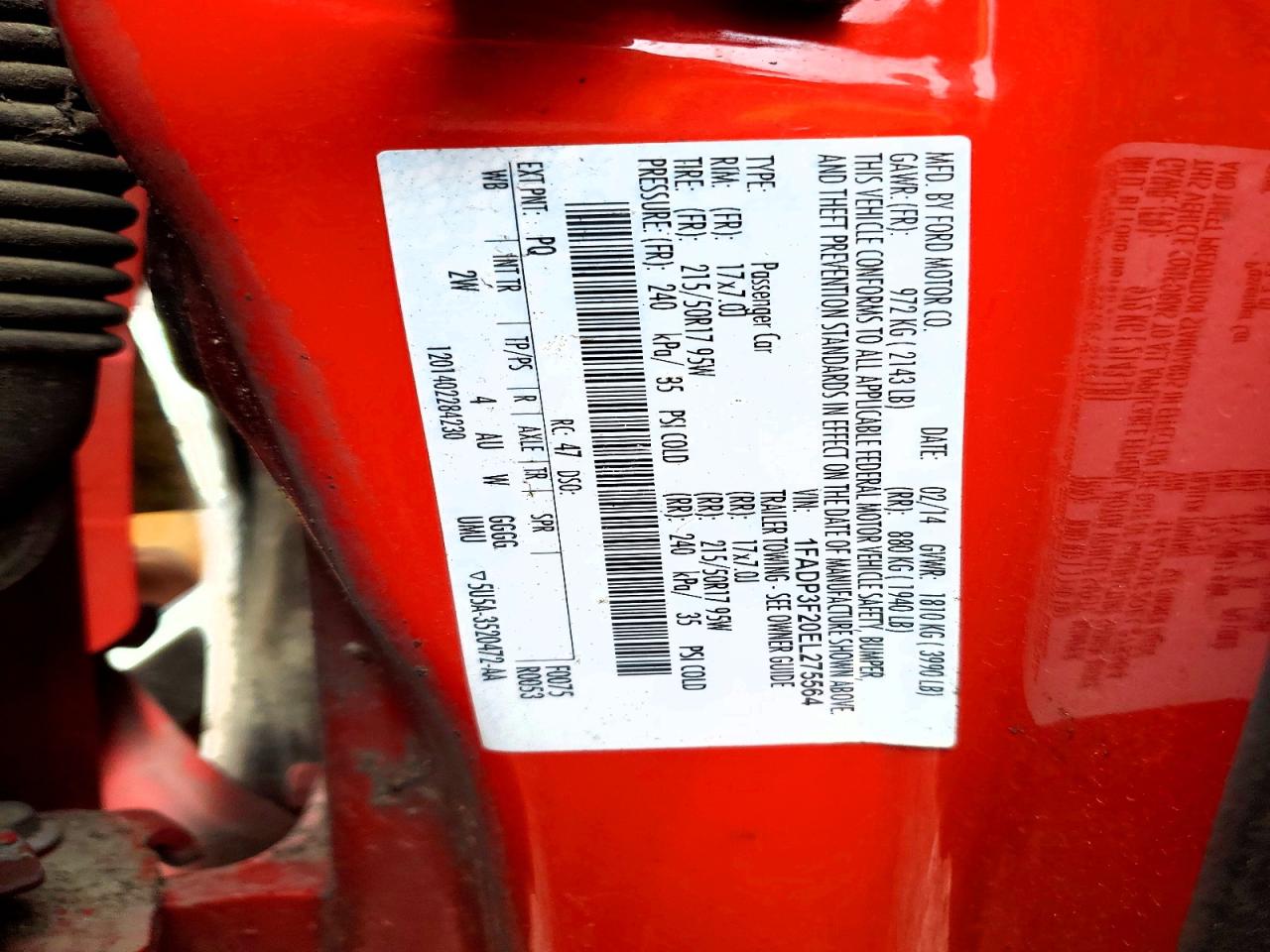 2014 FORD FOCUS SE photo 34