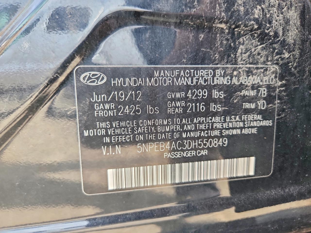 2013 HYUNDAI SONATA GLS photo 23