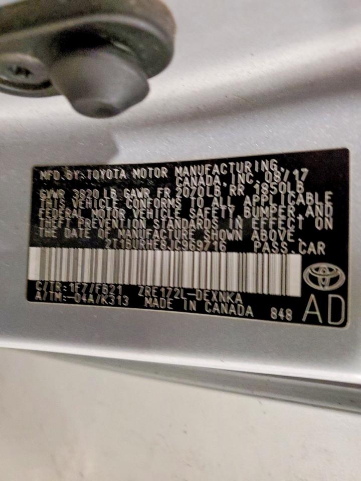 2018 TOYOTA COROLLA LE photo 37
