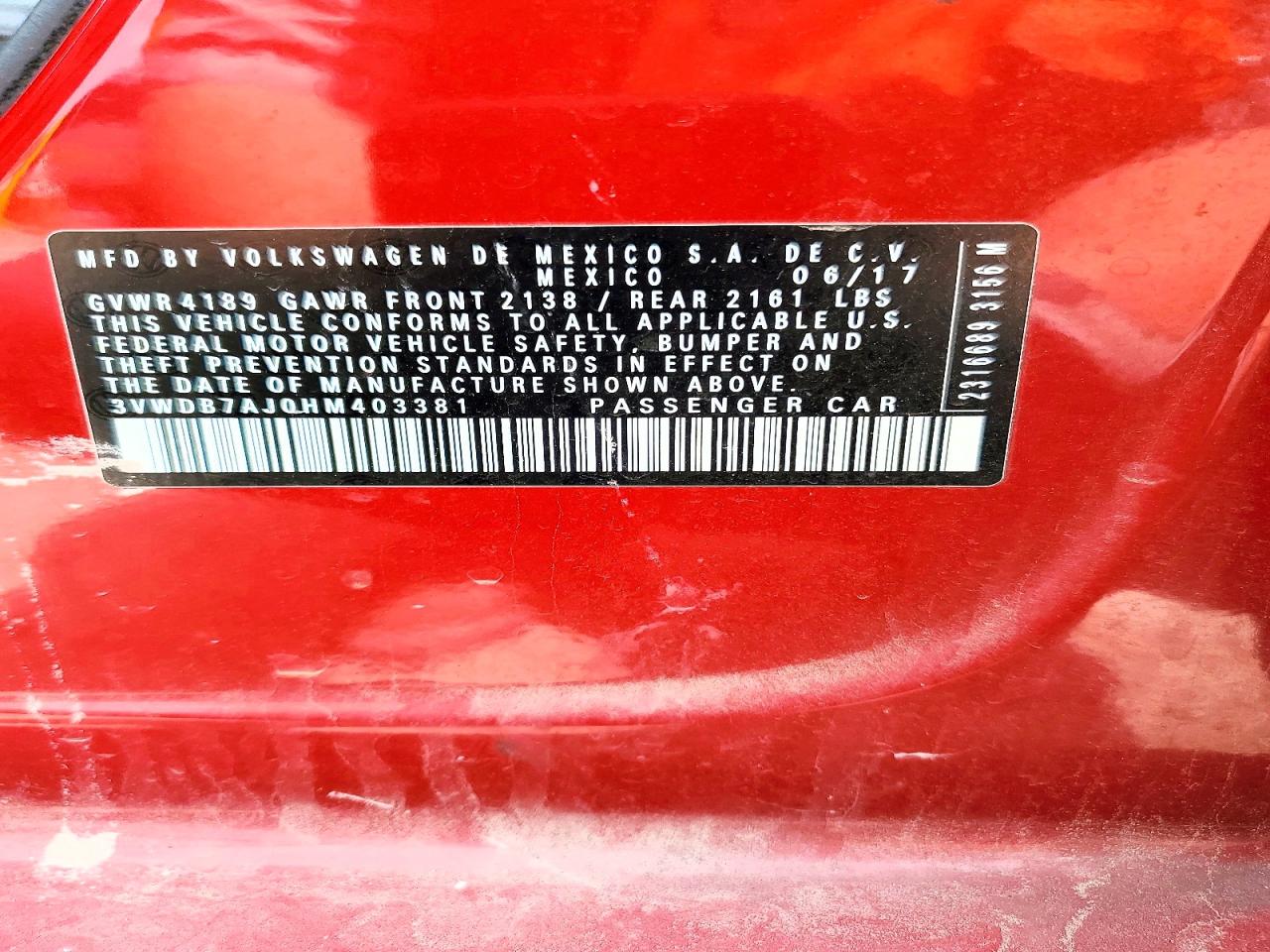 2017 VOLKSWAGEN JETTA SE photo 23