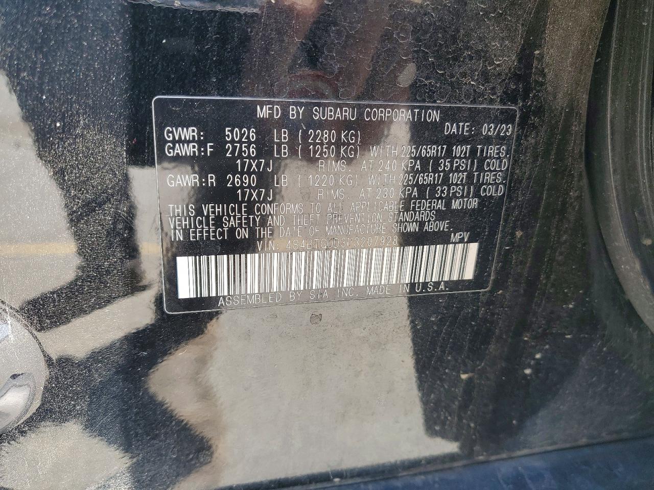 2023 SUBARU OUTBACK WILDERNESS photo 37