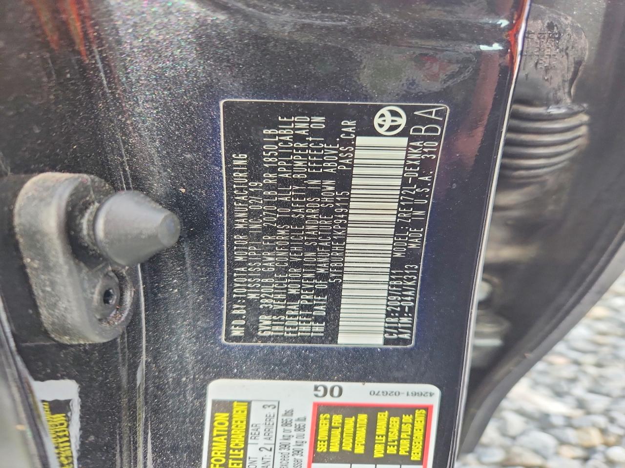 2019 TOYOTA COROLLA LE photo 25