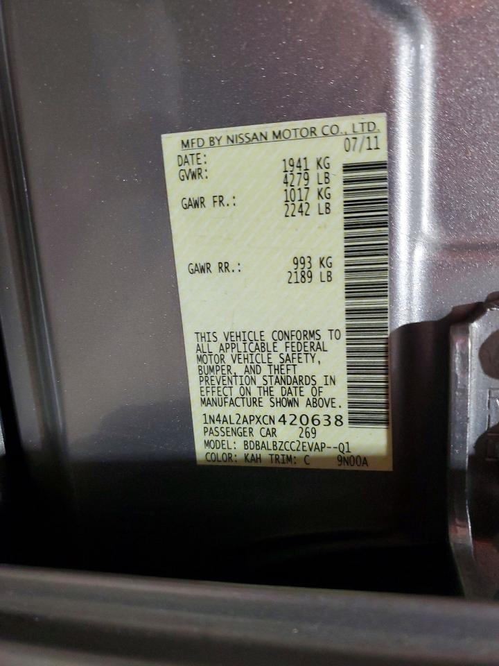 2012 NISSAN ALTIMA 2.5 photo 23
