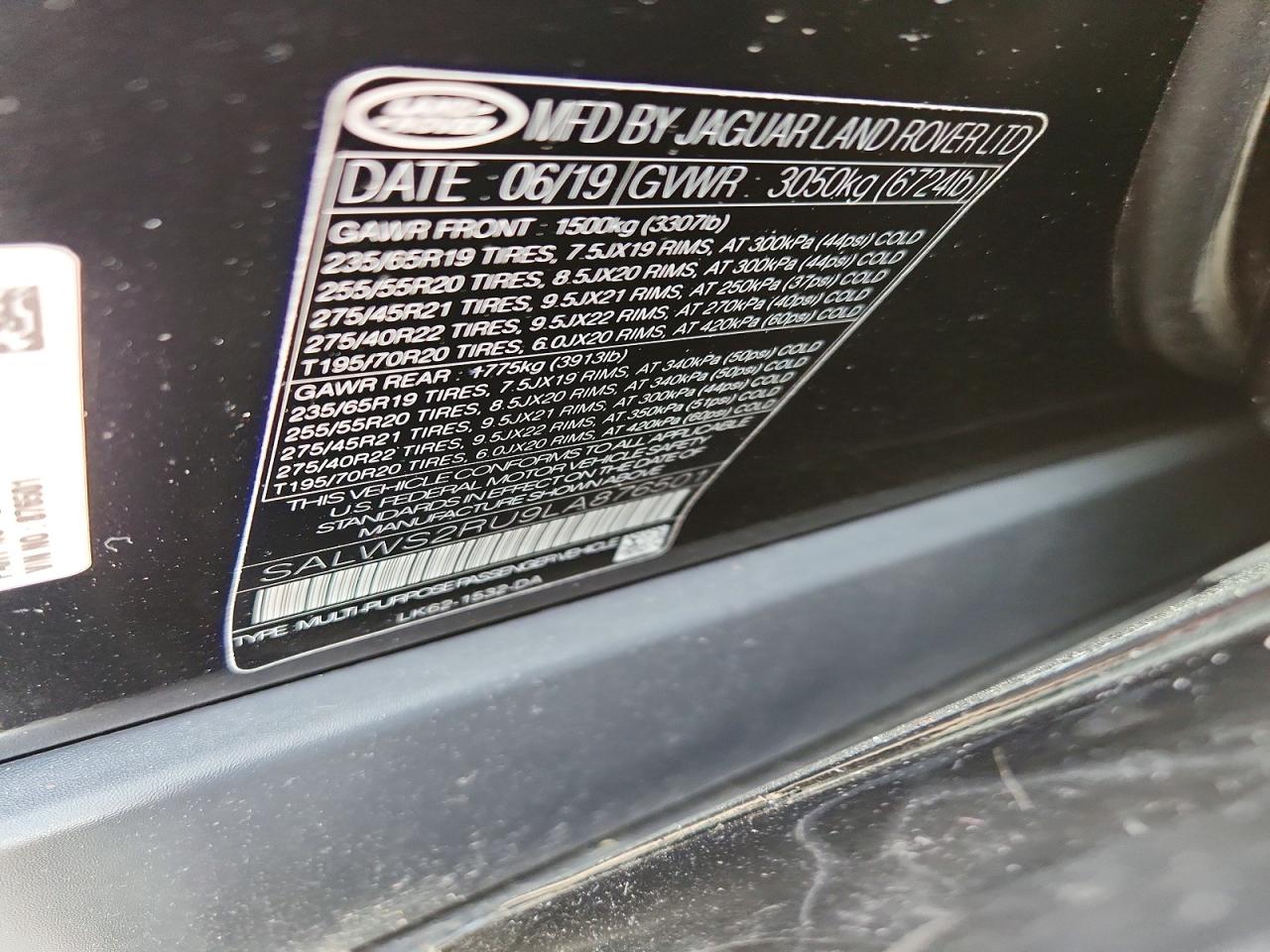 2020 LAND ROVER RANGE ROVER SPORT HST photo 25