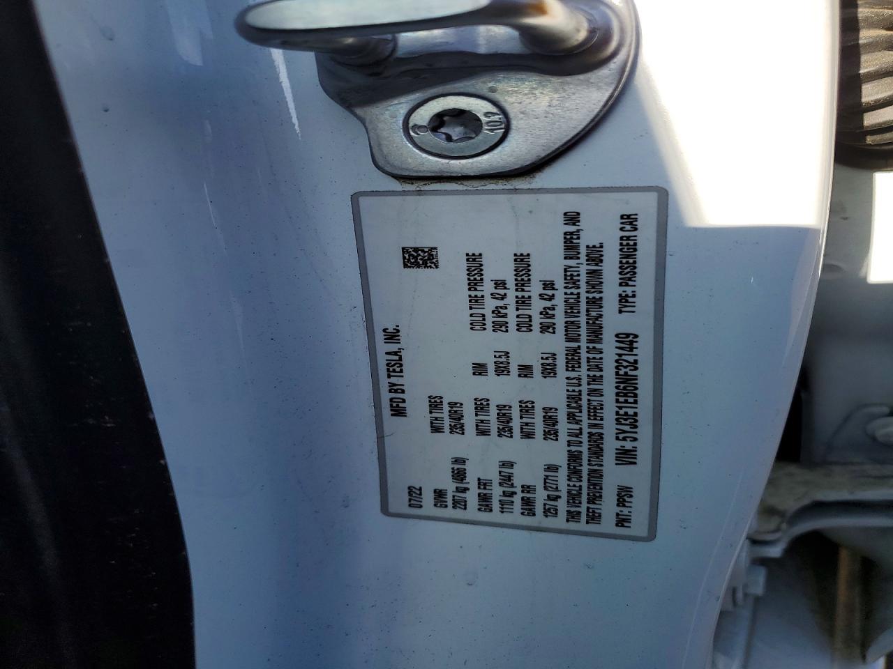 2022 TESLA MODEL 3 photo 23