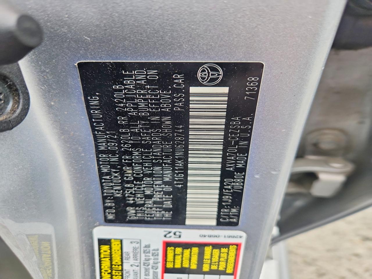 2022 TOYOTA CAMRY SE photo 23