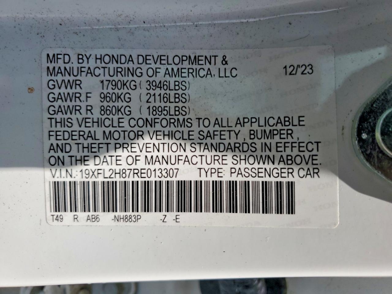 2024 HONDA CIVIC SPORT photo 23