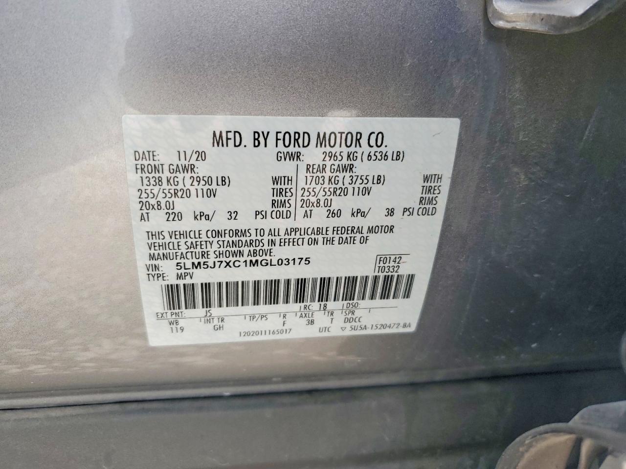 2021 LINCOLN AVIATOR RESERVE photo 25