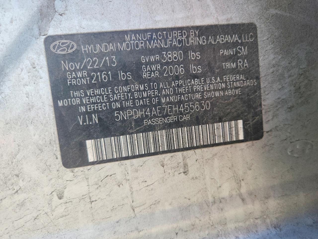 2014 HYUNDAI ELANTRA SE photo 23