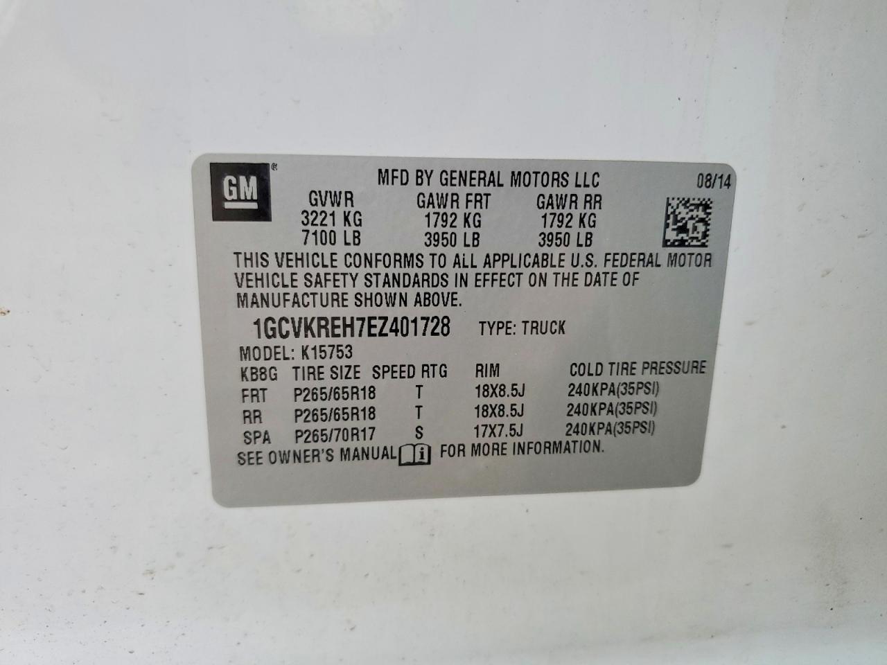 2014 CHEVROLET SILVERADO K1500 LT photo 12