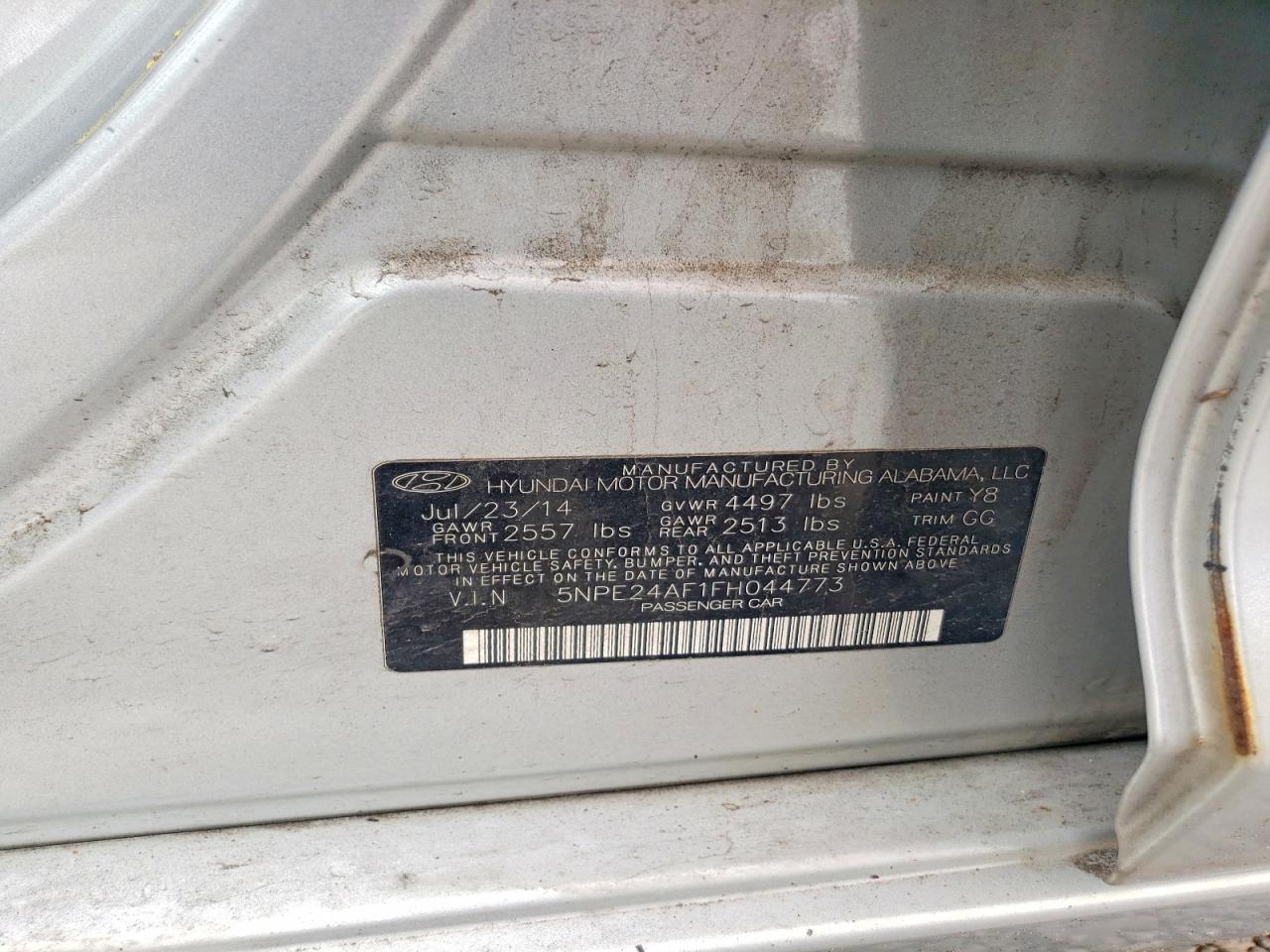 2015 HYUNDAI SONATA SE photo 12