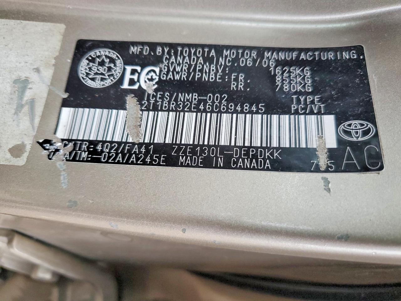 2006 TOYOTA COROLLA CE photo 34