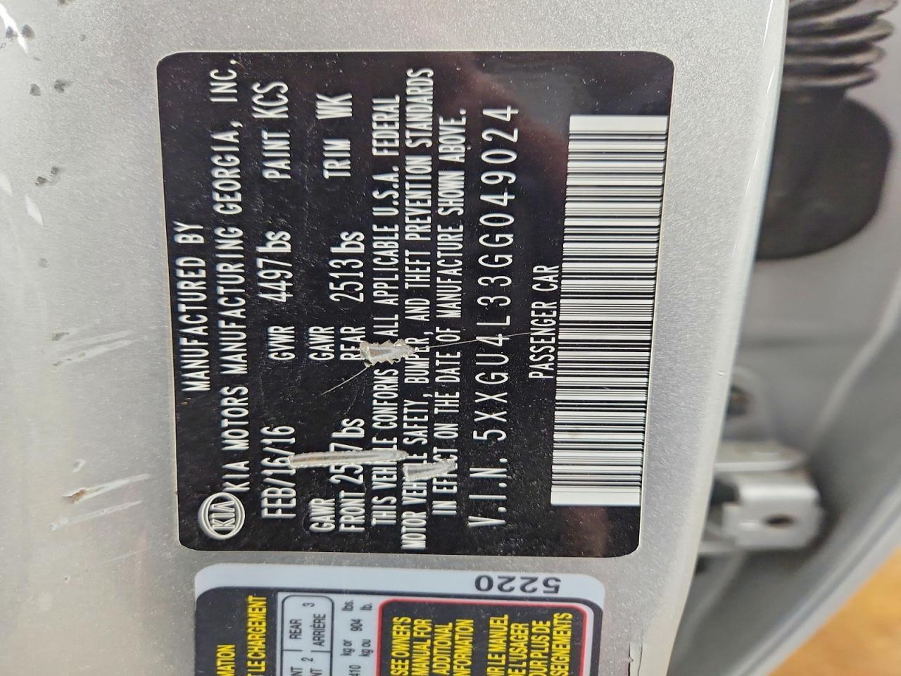 2016 KIA OPTIMA EX photo 37