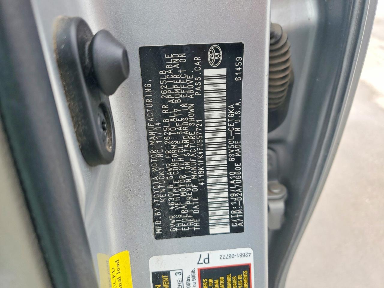 2015 TOYOTA CAMRY XLE V6 photo 23