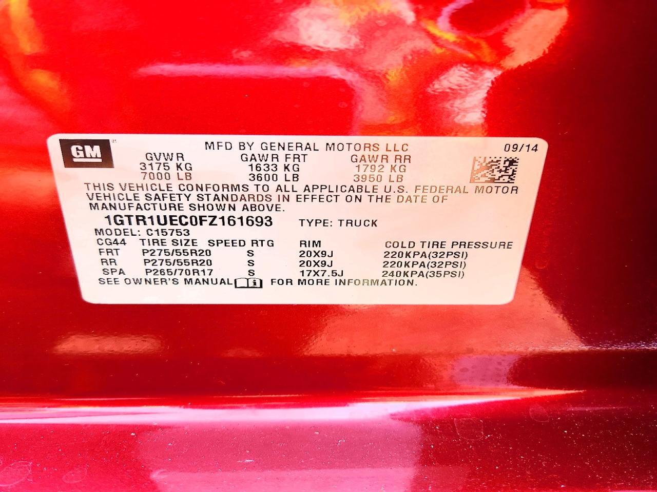 2015 GMC SIERRA C1500 SLE photo 23