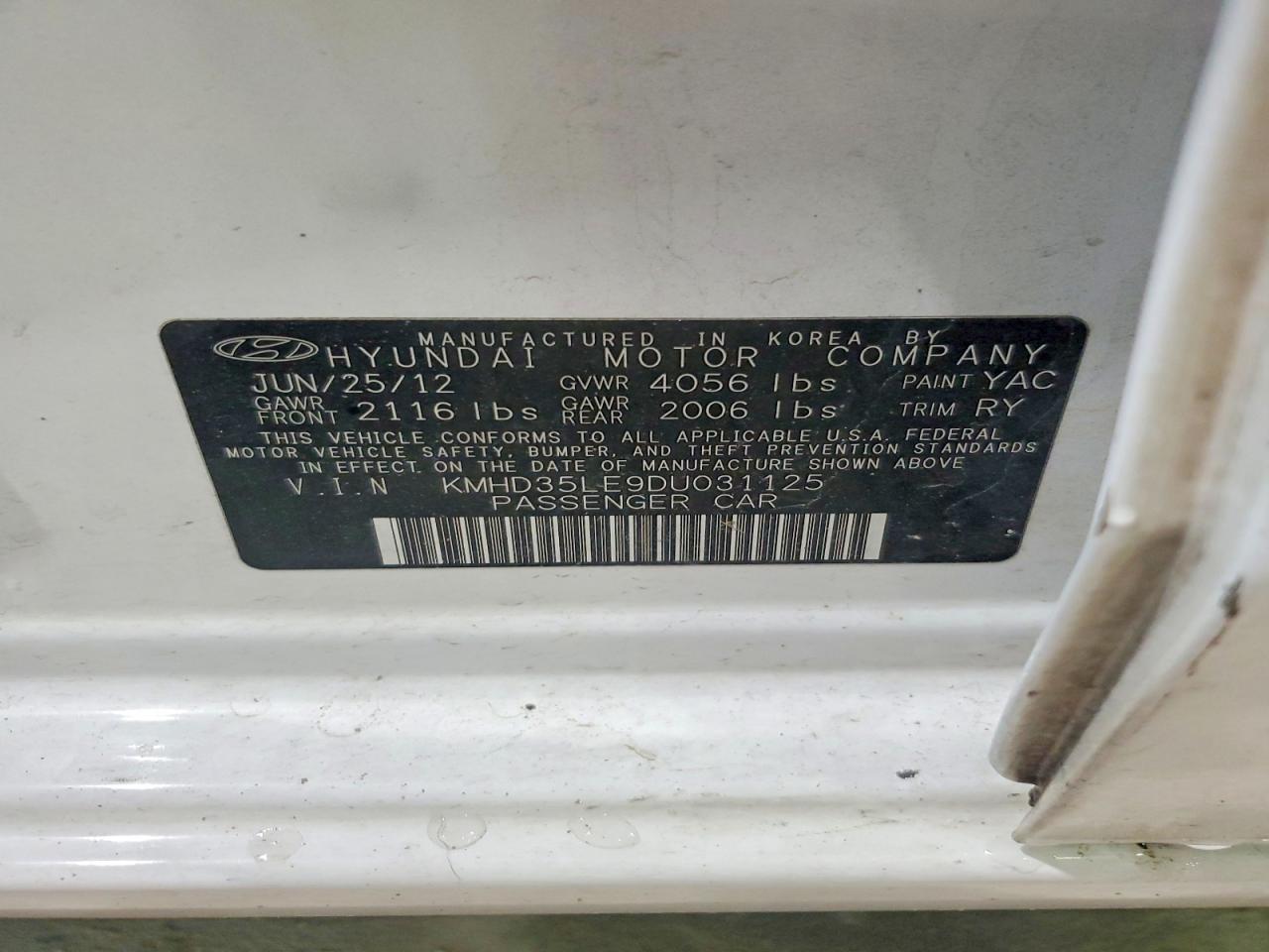 2013 HYUNDAI ELANTRA GT BASE photo 23