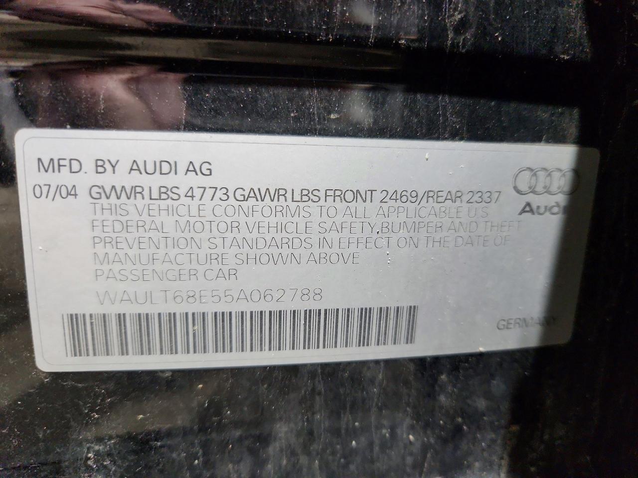 2005 AUDI A4 3.0 QUATTRO photo 23