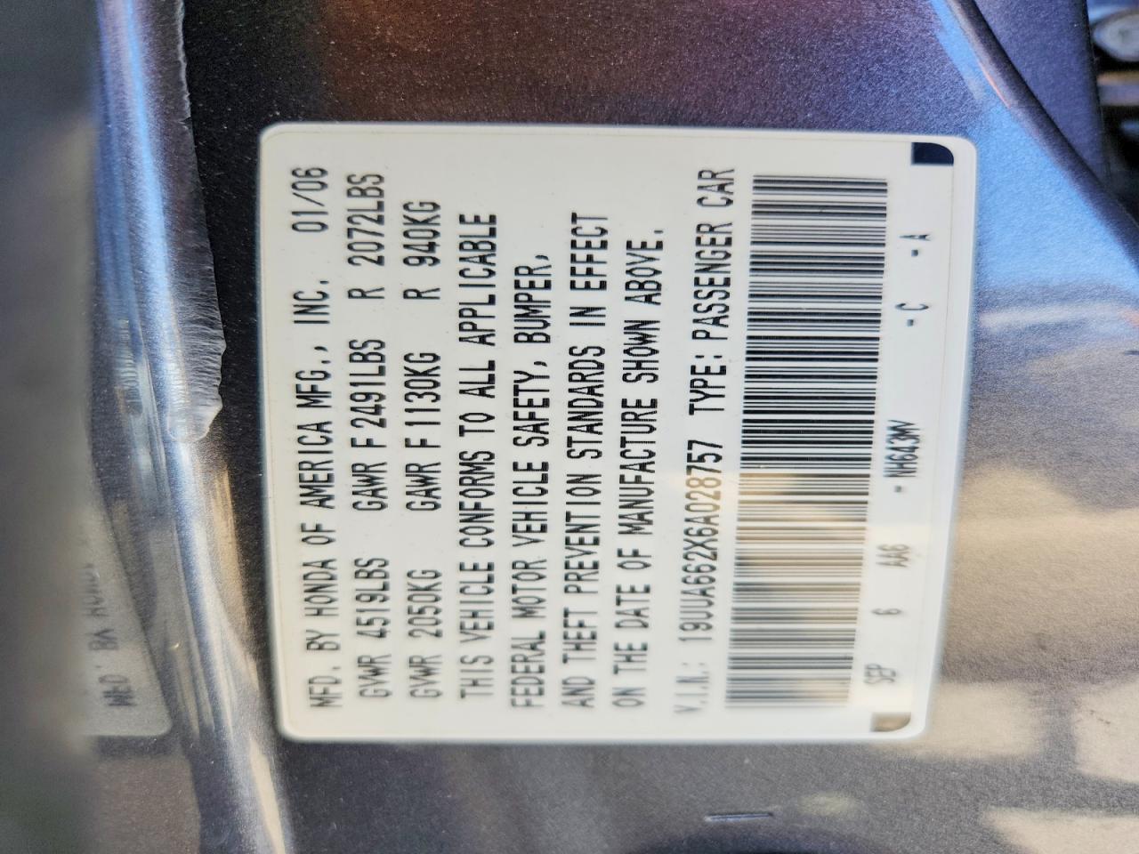 2006 ACURA 3.2TL photo 37