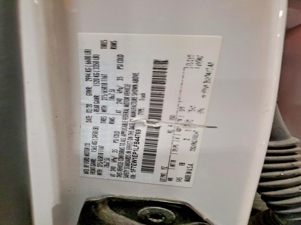 2020 FORD F150 SUPERCREW photo 13