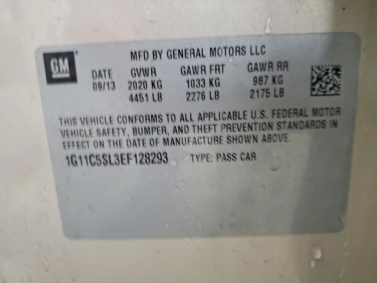 2014 CHEVROLET MALIBU 1LT photo 37