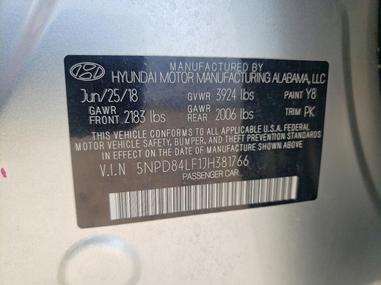 2018 HYUNDAI ELANTRA SEL photo 34