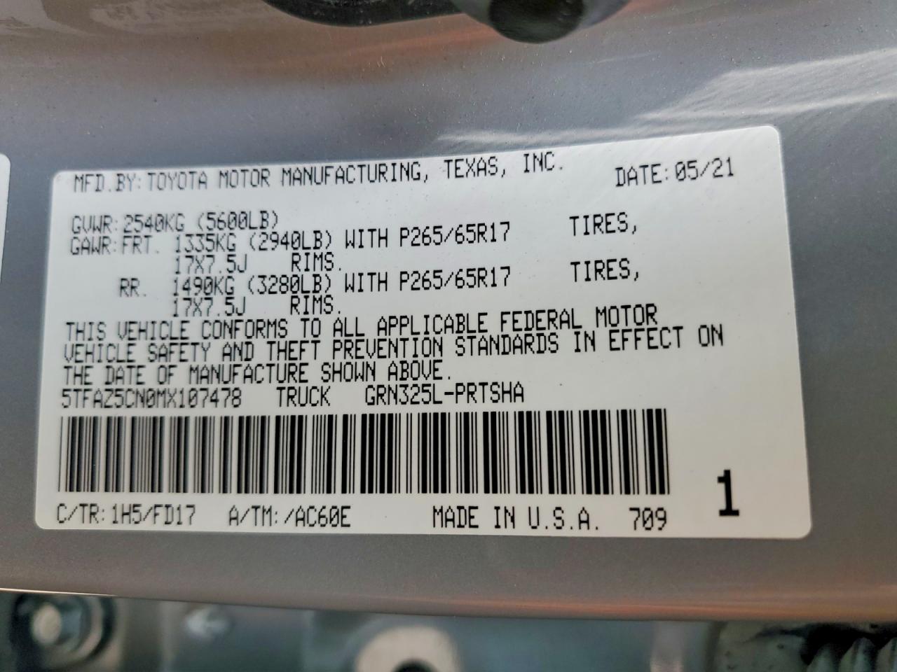 2021 TOYOTA TACOMA TRD SPORT photo 23