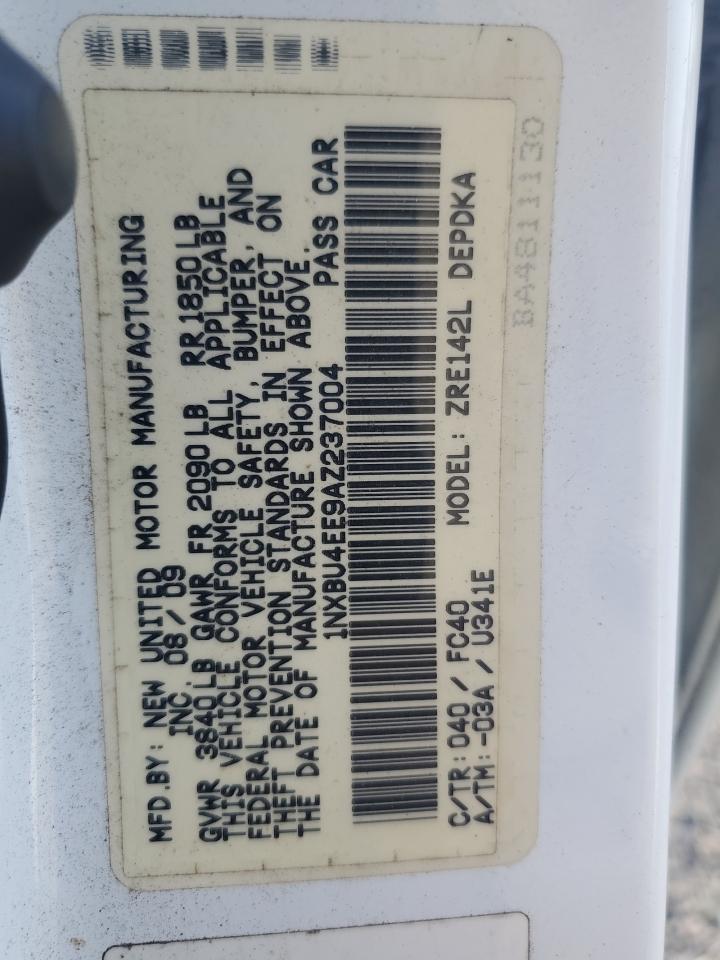 2010 TOYOTA COROLLA BASE photo 37