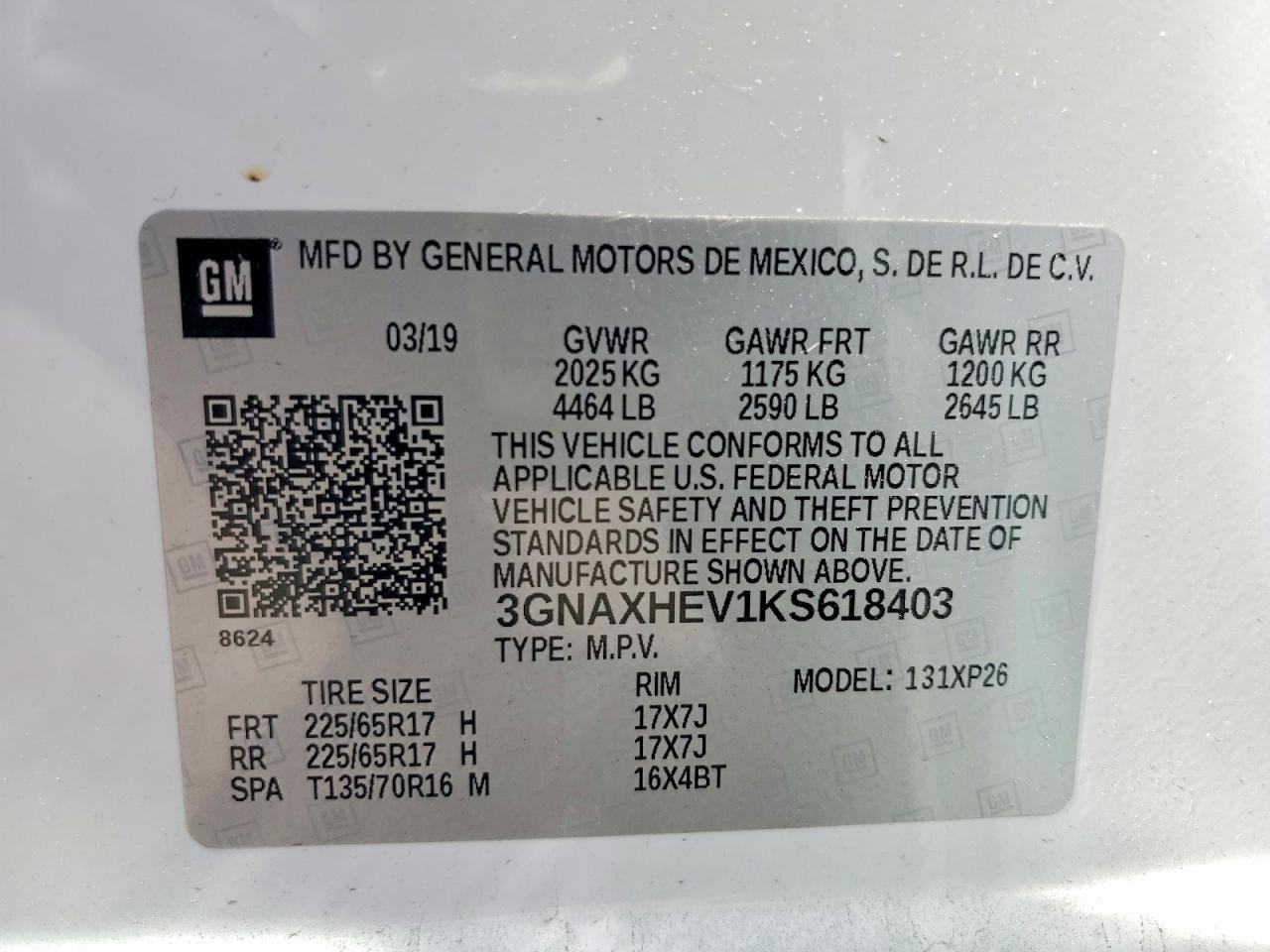 2019 CHEVROLET EQUINOX LS photo 40