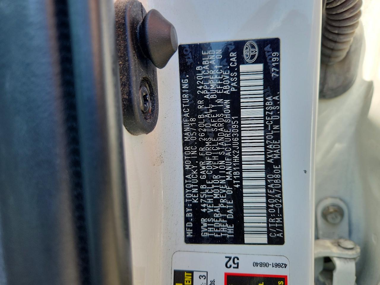 2018 TOYOTA CAMRY SE photo 34