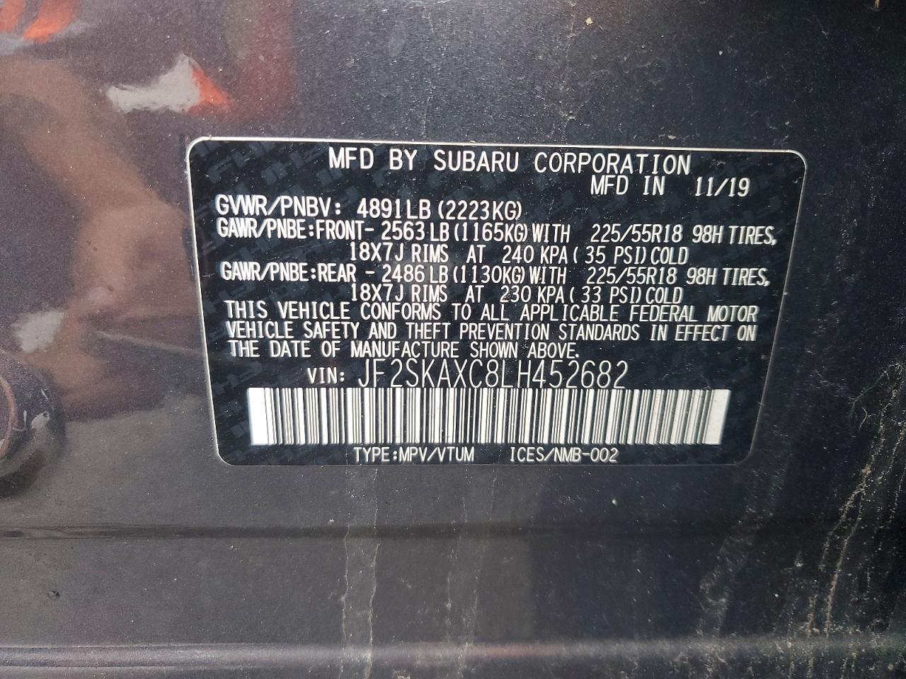 2020 SUBARU FORESTER TOURING photo 25