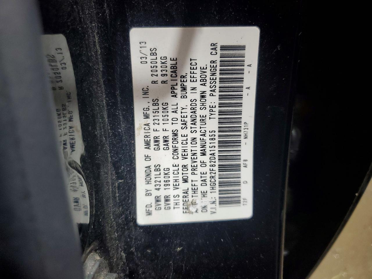 2013 HONDA ACCORD EXL photo 25