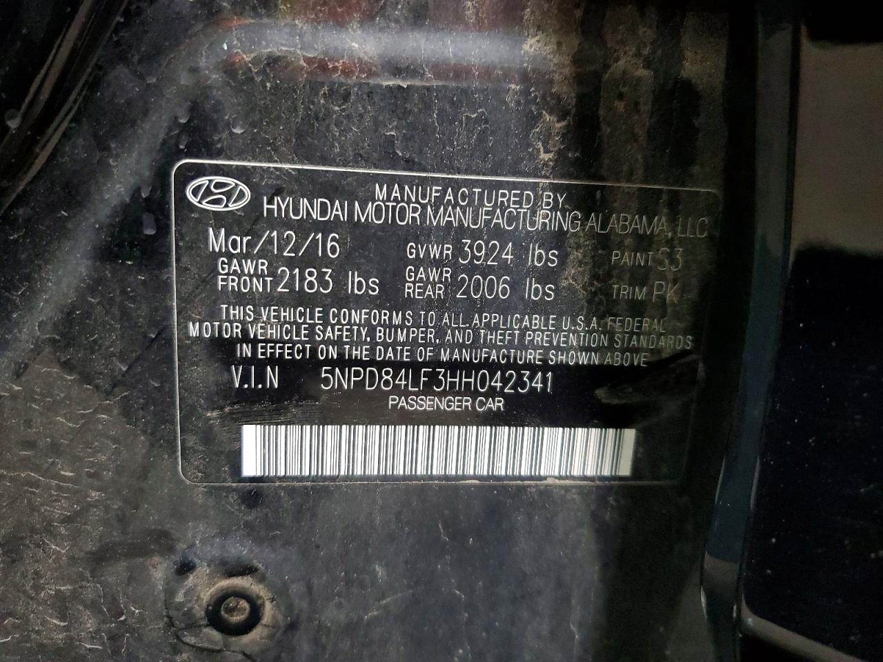 2017 HYUNDAI ELANTRA SE photo 12