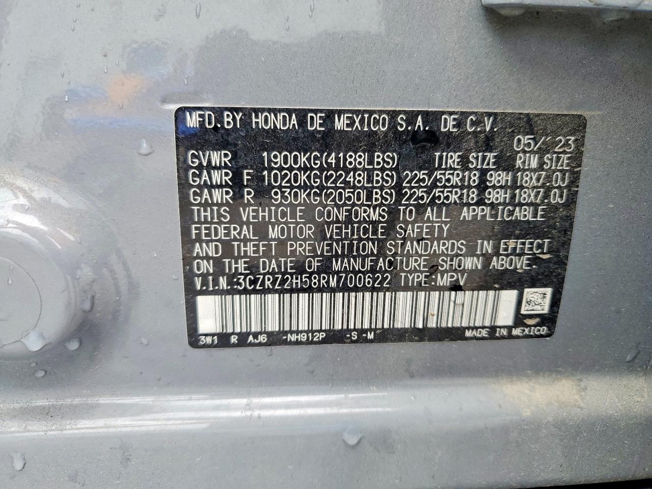 2024 HONDA HR-V SPORT photo 25