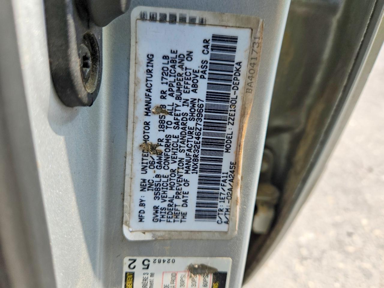 2006 TOYOTA COROLLA CE photo 23