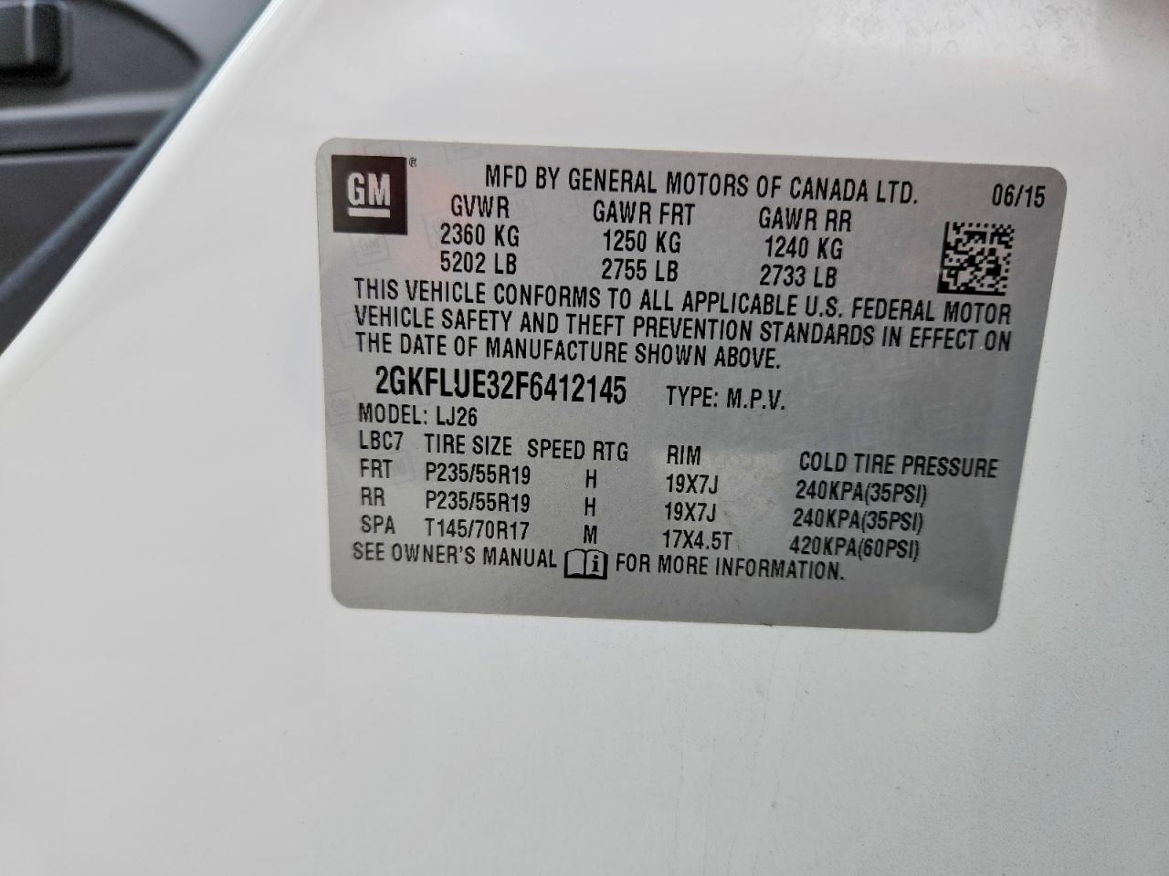 2015 GMC TERRAIN DENALI photo 27