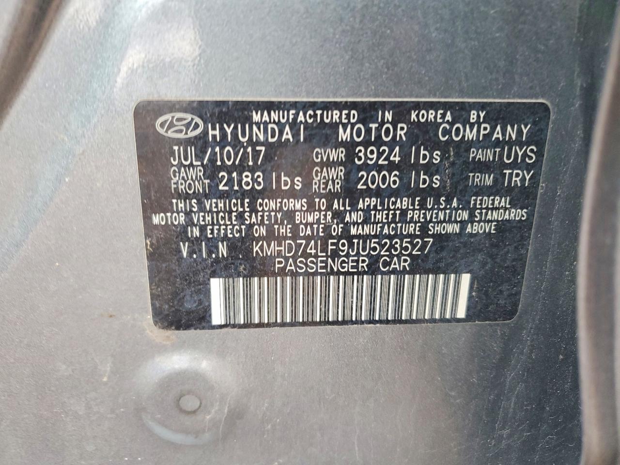 2018 HYUNDAI ELANTRA SE photo 12