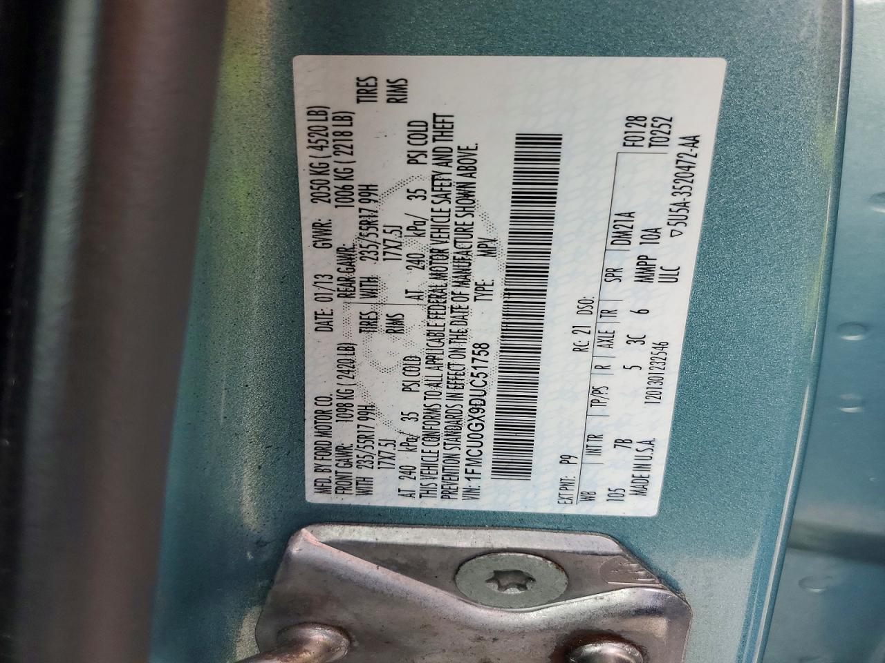2013 FORD ESCAPE SE photo 34