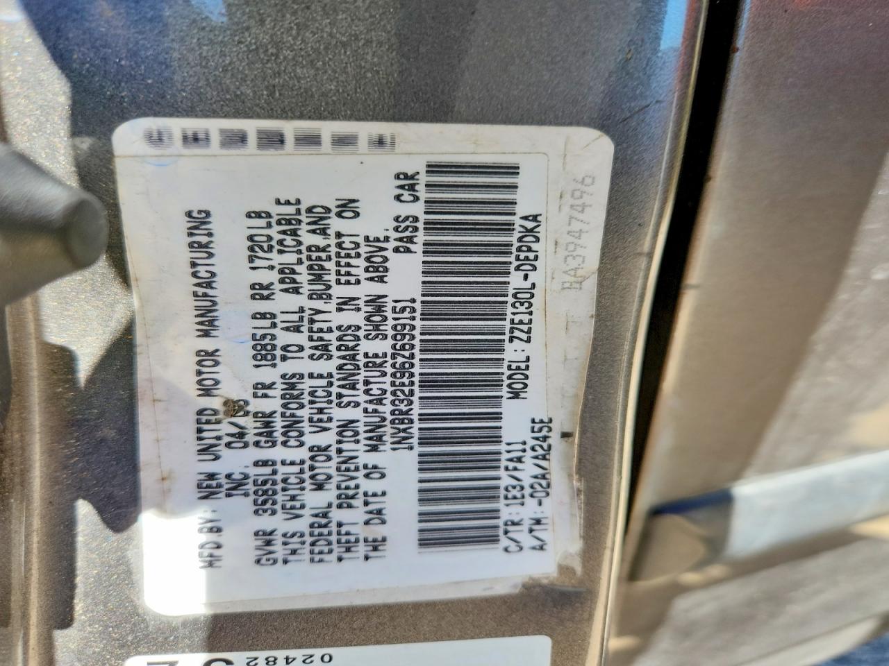 2006 TOYOTA COROLLA CE photo 12